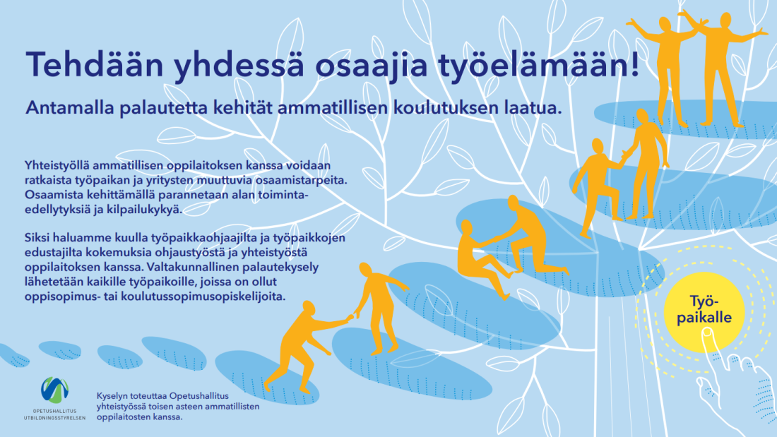 Tehdään yhdessä osaajia työelämään -palautepyyntö.