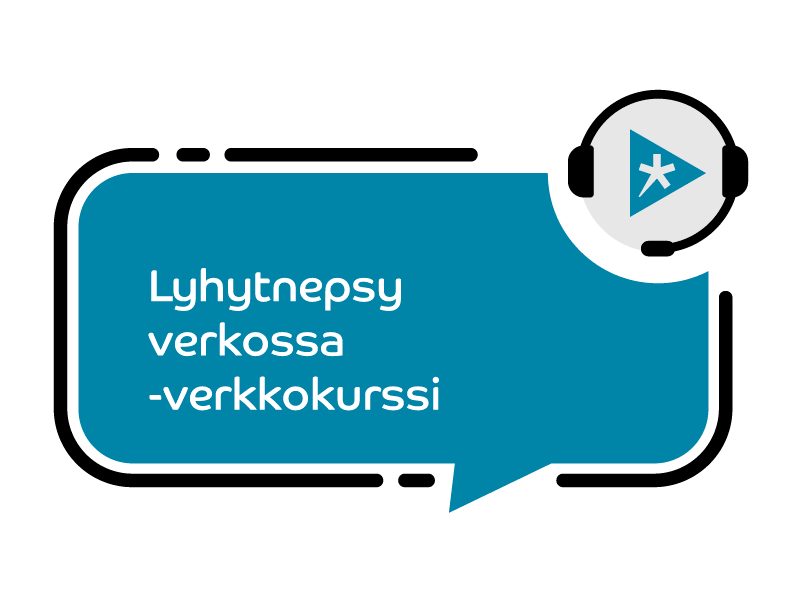 Lyhytnepsy verkossa -verkkokurssin kuvake.