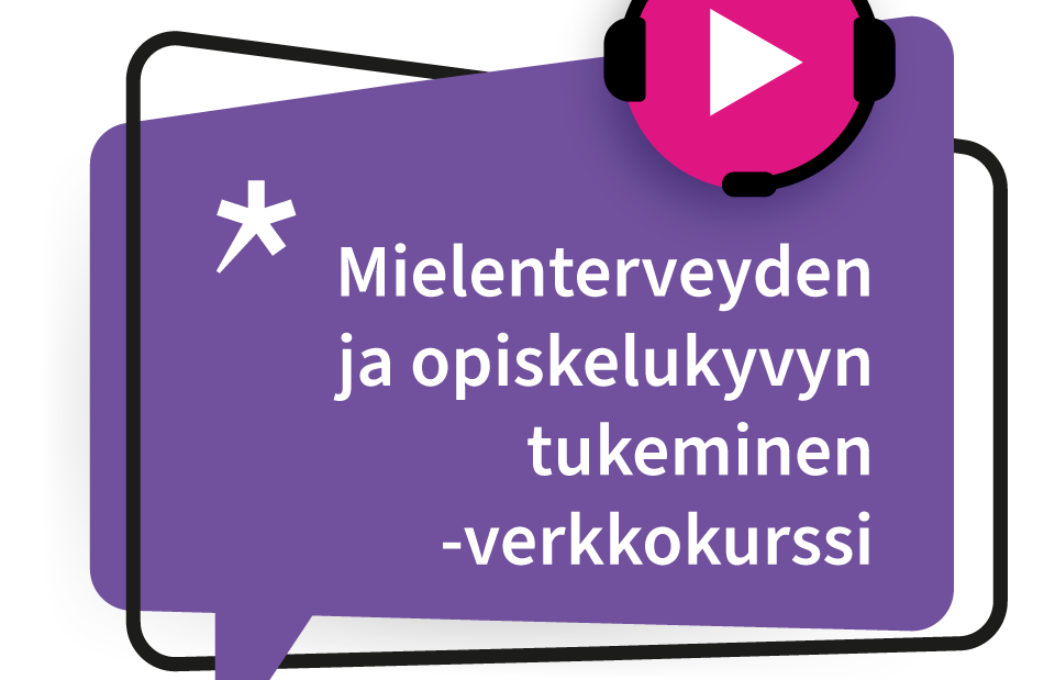 Puhekuplassa lukee Mielenterveyden ja opiskelukyvyn tukeminen -verkkokurssi.