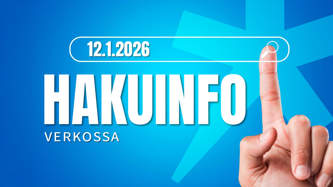 Hakuinfo 12.1.2026 verkossa -kuvituskuva.