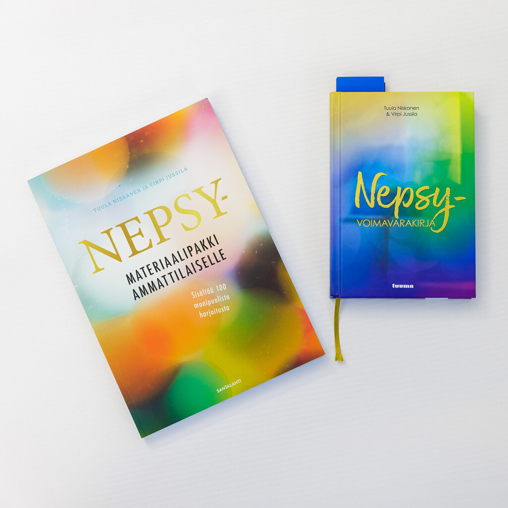 Nepsy-materiaalipakki ammattilaiselle ja Nepsy-voimavarakirja.