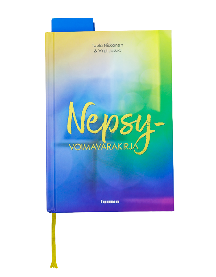 Nepsy-voimavarakirjan värikäs kansi.